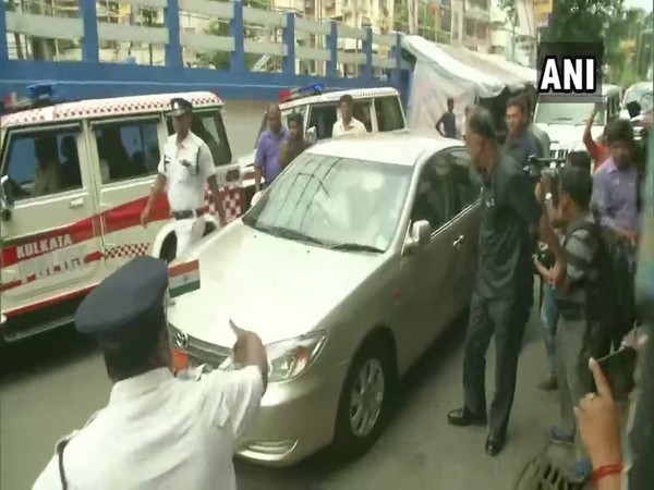 Photo of West Bengal Governor Jagdeep Dhankhar arriving at the AMRI hospital on Saturday. Photo/ANI