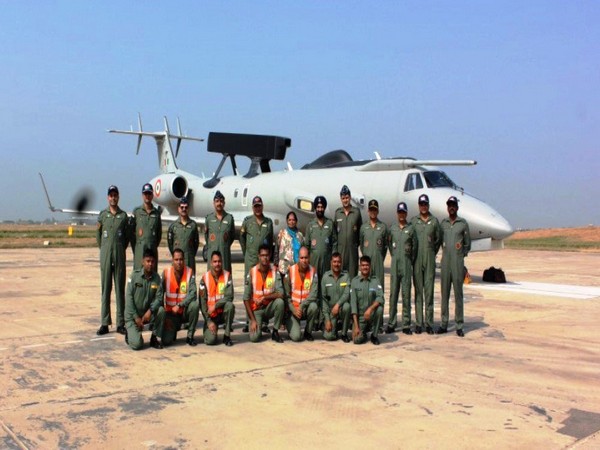 Visuals from the AEWC aircraft induction ceremony. (Picture courtesy: IAF twitter)