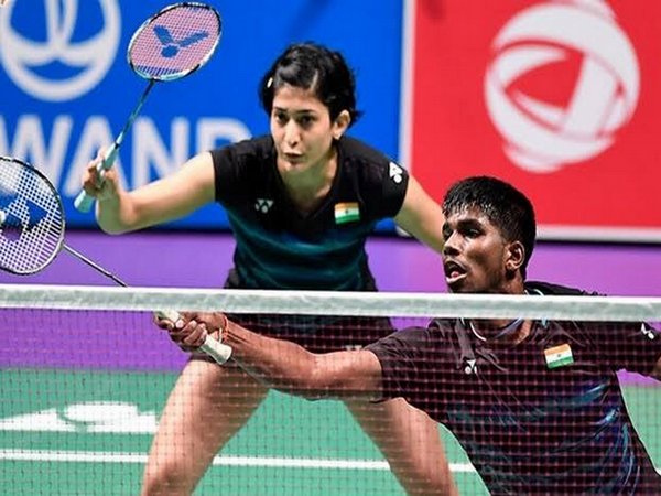 Mixed doubles pair of Satwiksairaj Rankireddy and Ashwini Ponnappa (Photo/ BAI Media Twitter)