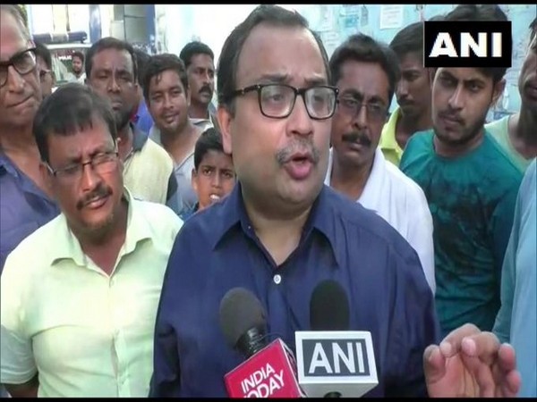 Former TMC leader Kunal Ghosh talking to reporters in Kolkata on Tuesday. Photo/ANI