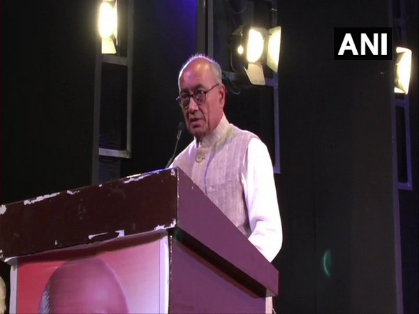 Congress leader Digvijaya Singh addressing a seminar on the occasion of the 150th birth anniversary of Mahatma Gandhi. (File photo)