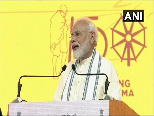 Prime Minister Narendra Modi at an event in Ahmedabad on Wednesday. Photo/ANI