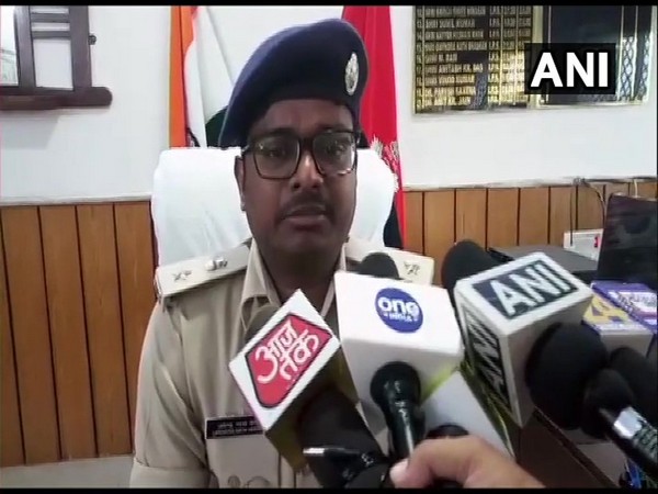 Upendra Nath Verma, SP Buxar talking to media on Wednesday. Photo/ANI