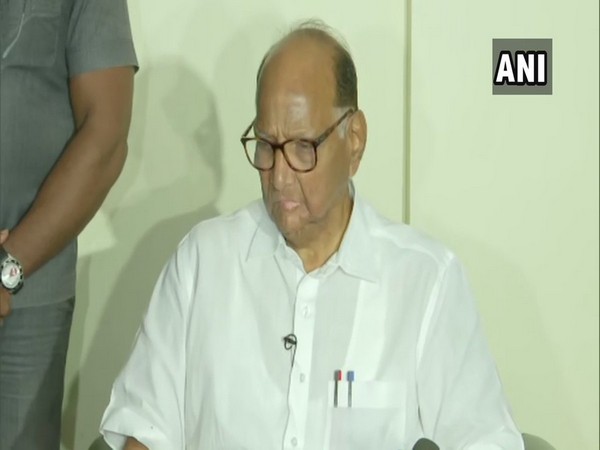 Sharad Pawar speaking to media person in Pune on Friday. (Photo/ANI)