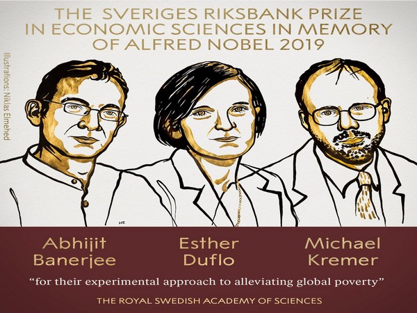 Indian-born economist Prof Abhijit Banerjee, his French-American wife Esther Duflo and US' Michael Kremer awarded 2019 Nobel Prize in Economics.