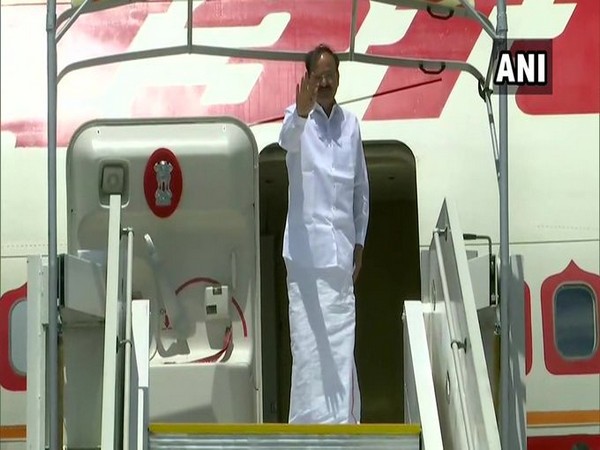 Vice President M Venkaiah Naidu departed for New Delhi from Sierra Leone. Photo/ANI