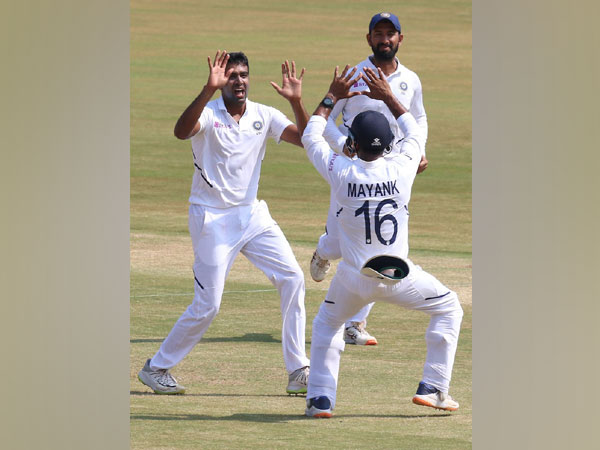 Ravichandran Ashwin celebrates after dismissing Theunis de Bruyn (Photo/ BCCI Twitter)