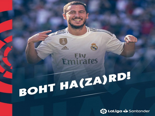 Real Madrid's striker Eden Hazard (La Liga Twitter)