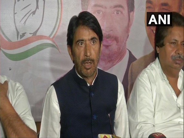 Ghulam Ahmad Mir, Congress addressing a press conference in Jammu on Wednesday. Photo/ANI