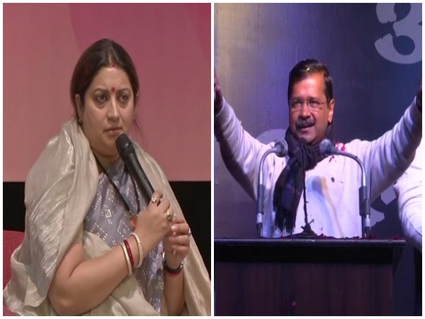 Smriti Irani and Arvind Kejriwal (File photo)