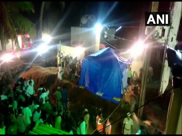 Rescue operation underway to save toddler who fell into borewell in Tiruchirappall. (Photo/ANI)