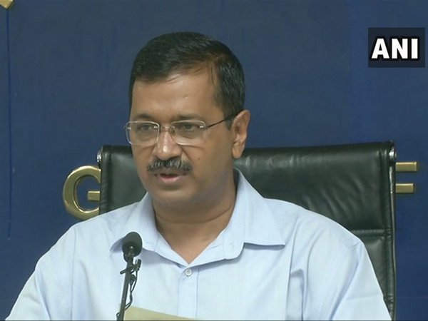 Delhi Chief Minister Arvind Kejriwal addressing a press conference in Delhi on Thursday. Photo/ANI
