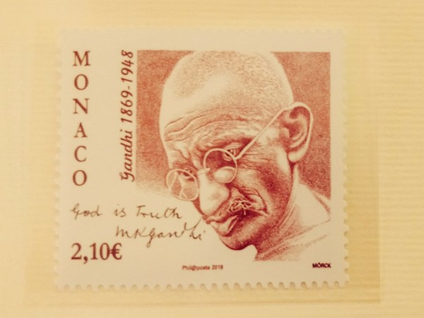 Postage stamp released by Government of the Principality of Monaco (Source: Twitter account of Indian Embassy in France)