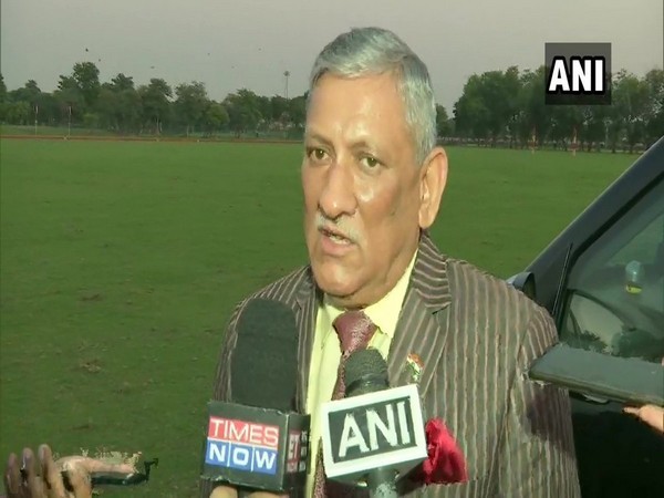 Indian Army Chief General Bipin Rawat speaking to reporters in New Delhi on Sunday. Photo/ANI