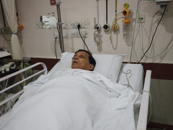Ex-PWD Minister Badal Chowdhury admitted to a hospital in Agartala. Photo/ANI