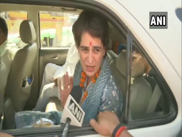 Congress leader Priyanka Gandhi Vadra talking to ANI on Tuesday. Photo/ANI