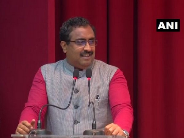 BJP national general secretary Ram Madhav while addressing a gathering in Jammu on Saturday.