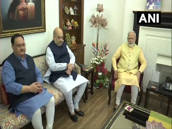 Prime Minister Narendra Modi, Union Home Minister Amit Shah and party chief JP Nadda (File photo)