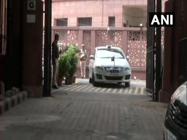 Uttar Pradesh Chief Secretary Rajendra Kumar Tiwari and state DGP Om Prakash Singh leave after meeting Chief Justice Ranjan Gogoi in New Delhi on Friday.