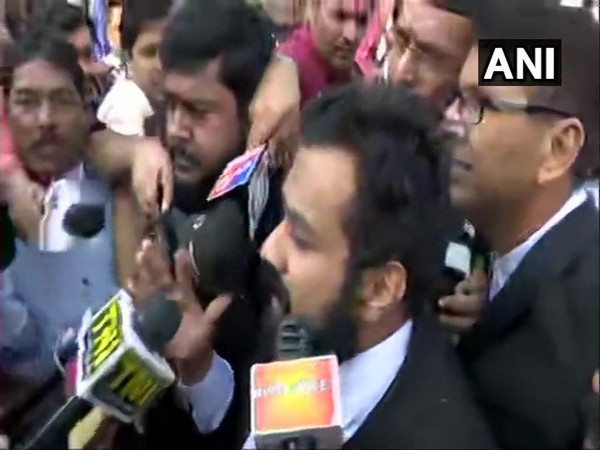 Vishnu Shankar Jain, counsel for Hindu Mahasabha Lawyer speaking to media persons in New Delhi on Saturday. (File photo)