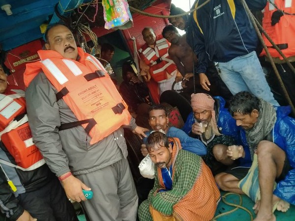 Eight fishermen were rescued in the Bhadrak district of Odisha on Saturday.