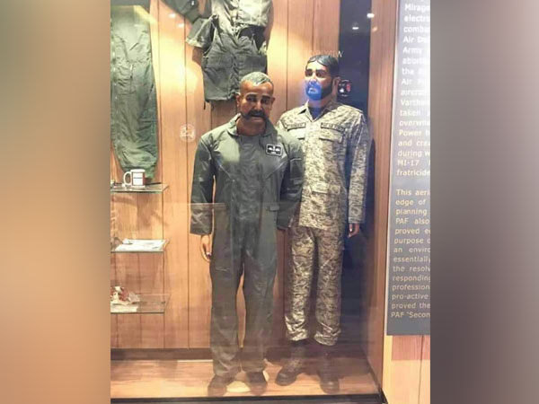 Indian Air Force (IAF) Wing Commander Abhinandan Varthaman's mannequin at Pakistan Air Force museum (Picture Credits: Anwar Lodhi/Twitter)