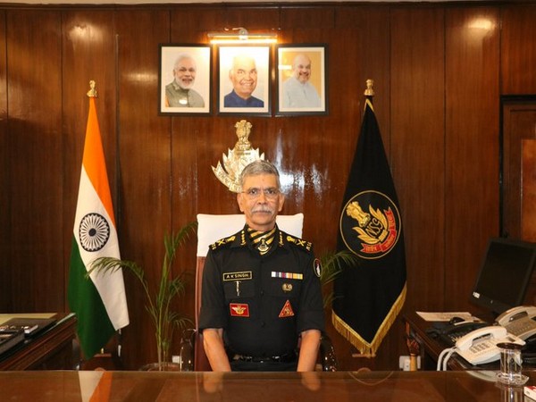 Anup Kumar Singh takes charge as new DG of NSG. (Picture courtesy: NSG Twitter)