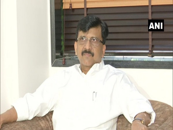 Shiv Sena leader Sanjay Raut speaking to reporters in Mumbai on Friday. Photo/ANI