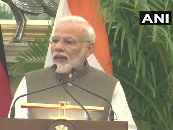 Prime Minister Narendra Modi speaking in New Delhi on Friday. Photo/ANI