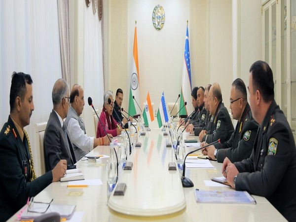 Defence Minister Rajnath Singh held bilateral consultations with Defence Minister of Uzbekistan Major General Bakhodir Nizamovich Kurbanov (Photo credit: Defence Ministry)