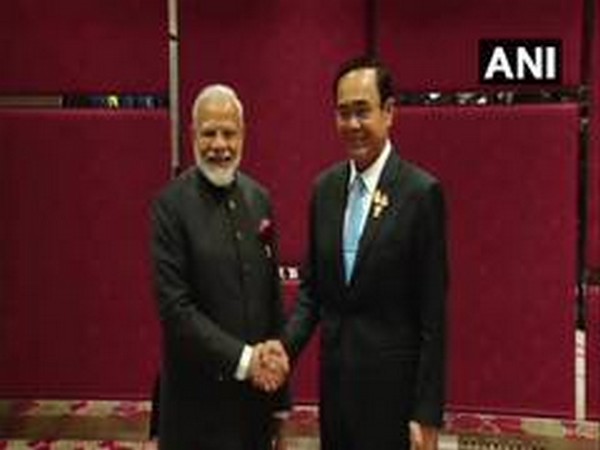 Prime Minister Narendra Modi with his Thailand counterpart Prayut Chan-o-Cha