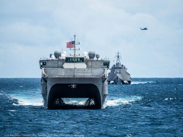 An image of US naval ship. Photo/Twitter