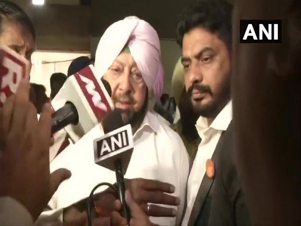 Punjab Chief Minister Captain Amarinder Singh speaking to reporters in Chandigarh on Wednesday.