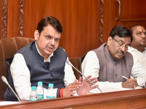 Maharashtra Chief Minister Devendra Fadnavis chairs a meeting to take stock of unseasonal rain affected areas. (Picture courtesy: CMO Maharashtra)