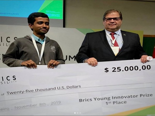 Ravi Prakash, who is a PhD scholar from Indian Council of Agricultural Research-National Dairy Research Institute bagged the first position at BRICS YSF