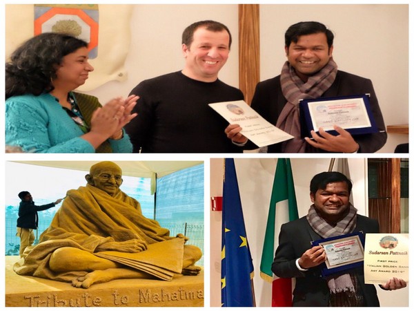 Renowned Indian sand artist Sudarsan Pattnaik represented India at the International Scorrano Sand Nativity event held in Lecce, Italy