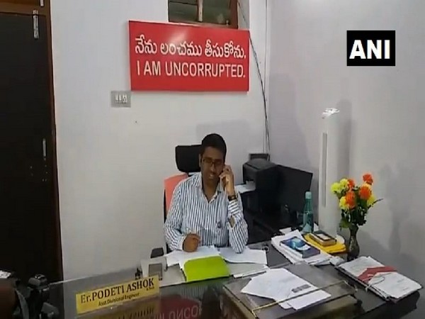 Additional Divisional Engineer of Electricity Board, Podeti Ashok in his office on Tuesday.