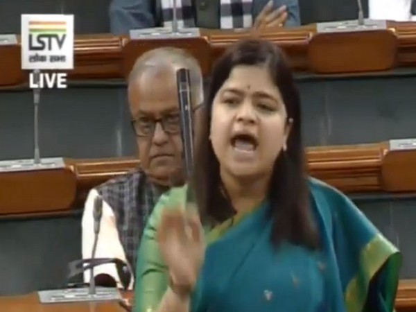 BJP MP Poonam Mahajan speaking in Lok Sabha on Tuesday (Photo/ANI)