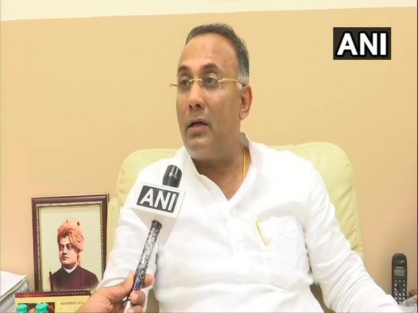 Congress leader Dinesh Gundu Rao speaking to ANI in Bengaluru on Tuesday. (Photo/ANI)