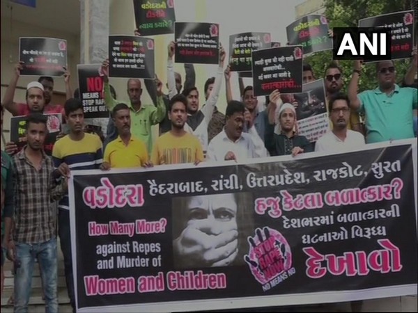 Visual from the protest (Photo/ANI)