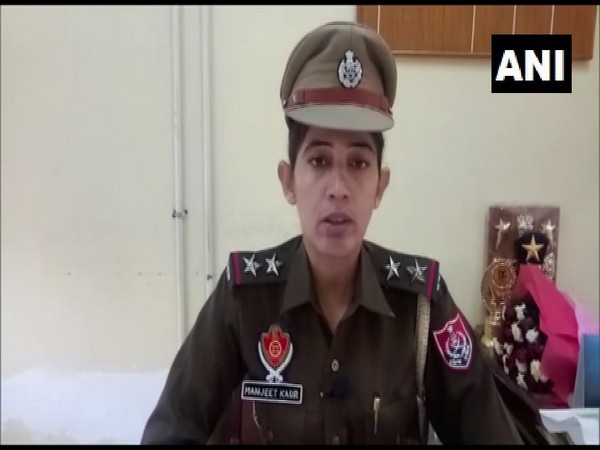 SHO Manjeet Kaur while speaking to ANI on Wednesday in Ludhiana. Photo/ANI