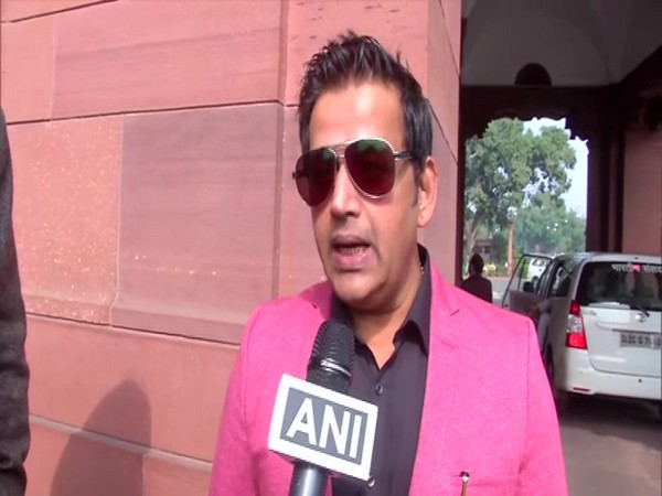 BJP MP Ravi Kishan speaking to ANI on Wednesday in New Delhi. Photo/ANI
