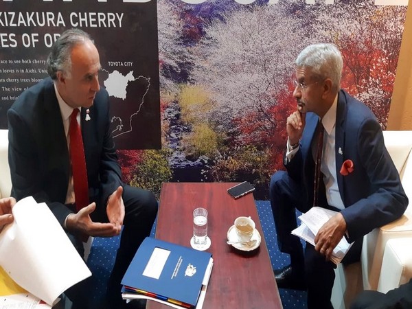 External Affairs Minister S Jaishankar with his Chilean counterpart Teodoro Ribera