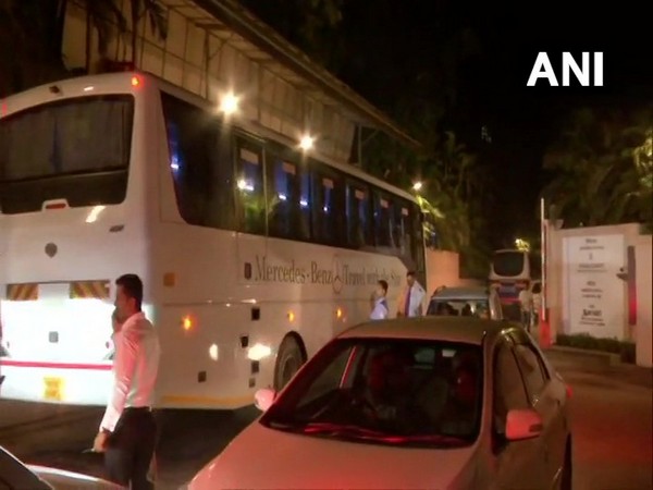 NCP MLAs at the Renaissance Hotel in Mumbai. Photo/ANI