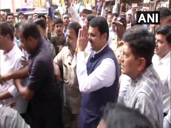 Maharashtra Chief Minister Devendra Fadnavis in Mumbai on Sunday. Photo/ANI
