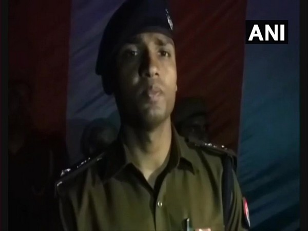 Superintendent of Police Sanjiv Suman talking to reporters on Sunday. Photo/ANI