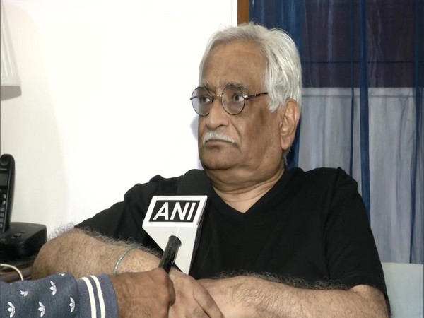 Sunni Central Waqf Board Advocate in Ayodhya case, Rajeev Dhavan, talking to ANI on Wednesday. Photo/ANI