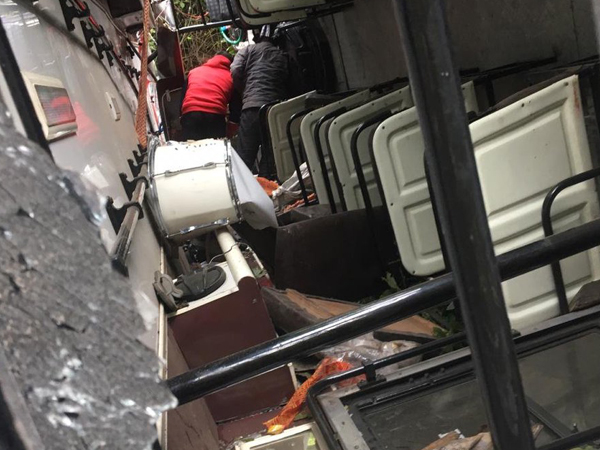 A private bus rolled down a deep gorge in Maryog, Sirmaur district on Thursday.