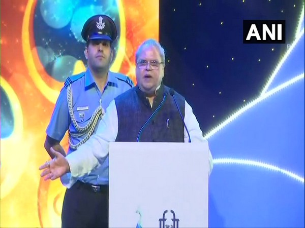 Goa Governor SP Malik speaking at the closing ceremony of the 50th edition of International Film Festival of India in Panaji on Thursday. (Photo/ANI)