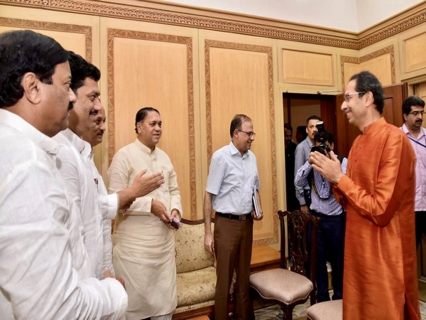 NCP MLA Dilip Walse Patil (fourth from left). Photo/Twitter@Dwalsepatil